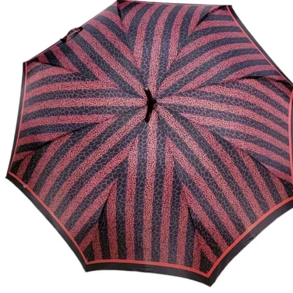 SALE! CHRISTIAN DIOR Rare Vintage Trotter Wooden Handle Umbrella EUC - Picture 3 of 7